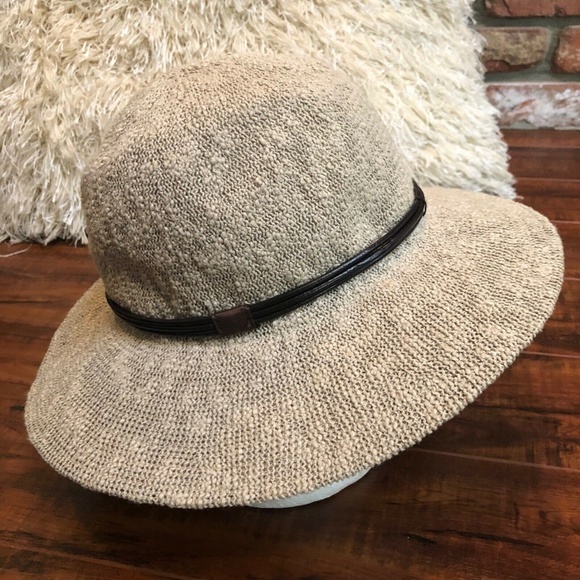 Vintage BoHo Chic Med Brim Brass Floppy Hat main image 10